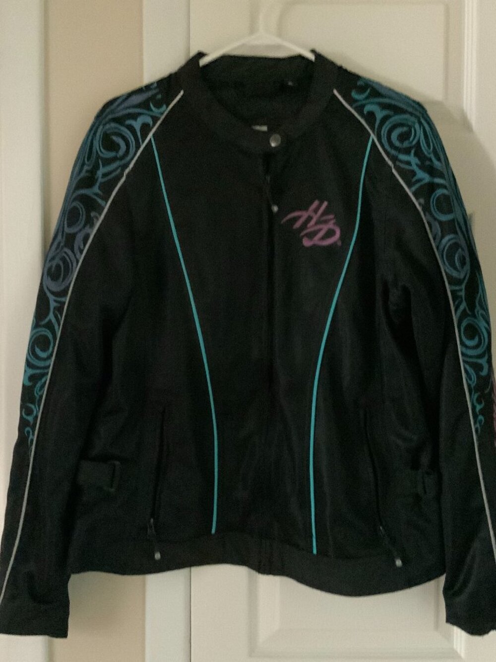HARLEY DAVIDSON WOMEN'S MOTORCYCLE JACKET - POLYESTER - SIZE XL